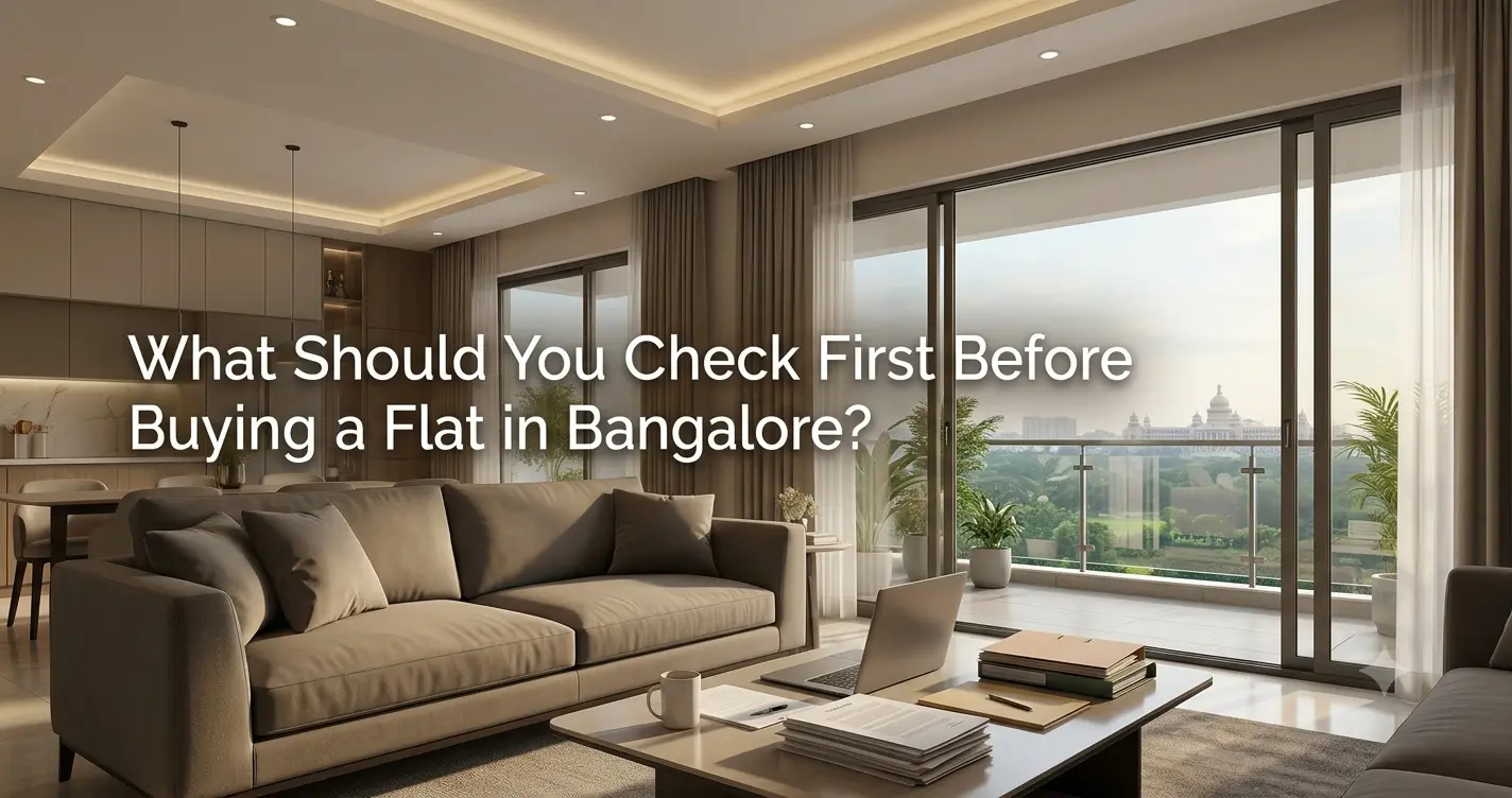 What should you check first before buying a flat in Bangalore
